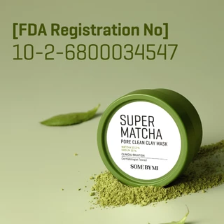 SOME BY MI Super Matcha Pore Clean Clay Mask [100g], ทำความสะอาดรูขุมขน, ปลอบประโลมผิว