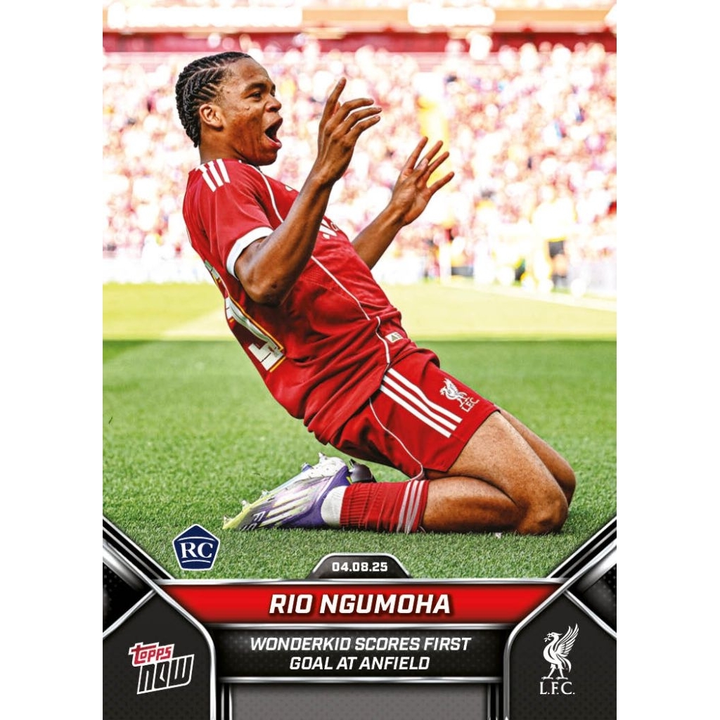 Rio Ngumoha - 2024-25 Liverpool Topps NOW - การ์ด 3