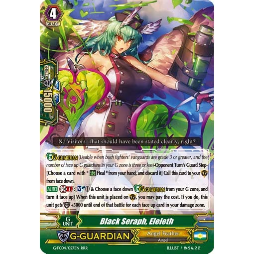 English Cardfight Vanguard Black Seraph, Eleleth G-FC04/027EN RRR