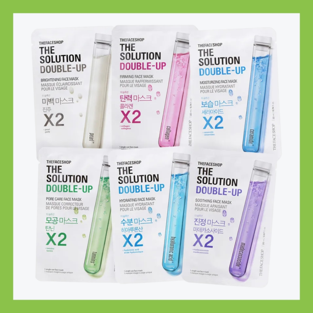The Face Shop	The Solution Double Up Face Mask 5 แผ่น