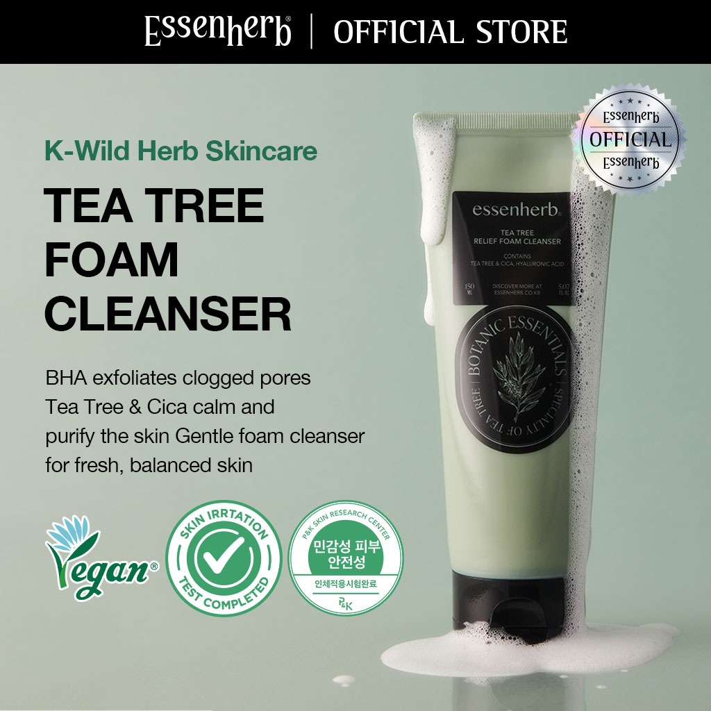 เอสเซนเฮิร์บ ที ทรี โฟม คลีนเซอร์ (150มล.) | Acne Care & Sensitive Skin