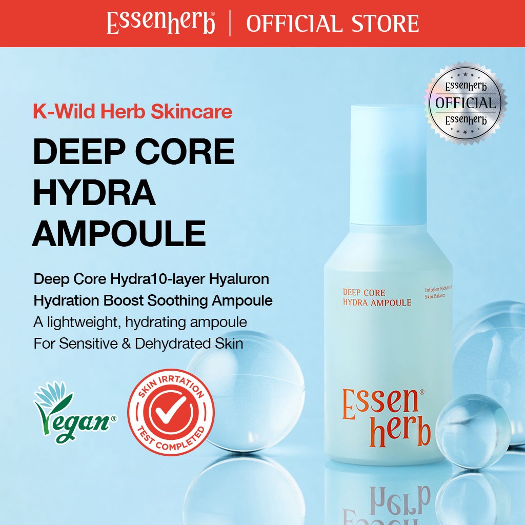 Essenherb Deep Core Hydra Ampoule (120ml) | Deep Hydration & Glass Skin Glow