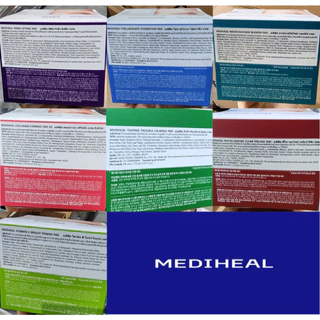 MEDIHEAL TONER PAD (100 แผ่น) 7 Types - ลดรอยสิว/ ปลอบประโลม, เติมความชุ่มชื้น/ เพิ่มความยืดหยุ่น/ เติมความชุ่มฉ่ำ/ ดูแลปัญหาสิว/ ผลัดเซลล์ผิว/ ลดเลือนริ้วรอย/ กระชับรูขุมขน
