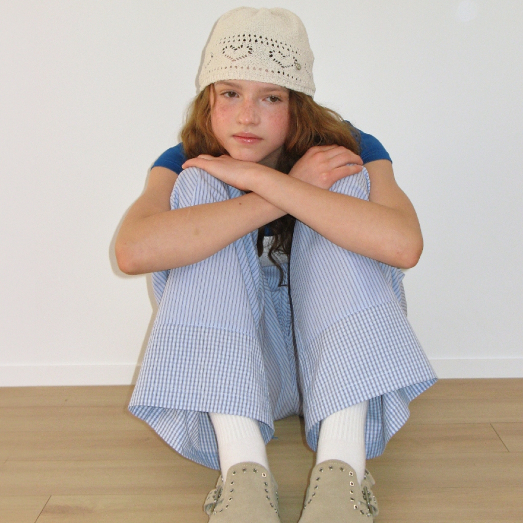 [RONRON] Stripe Check Panel Comfort Pants / 2colors — صورة 3
