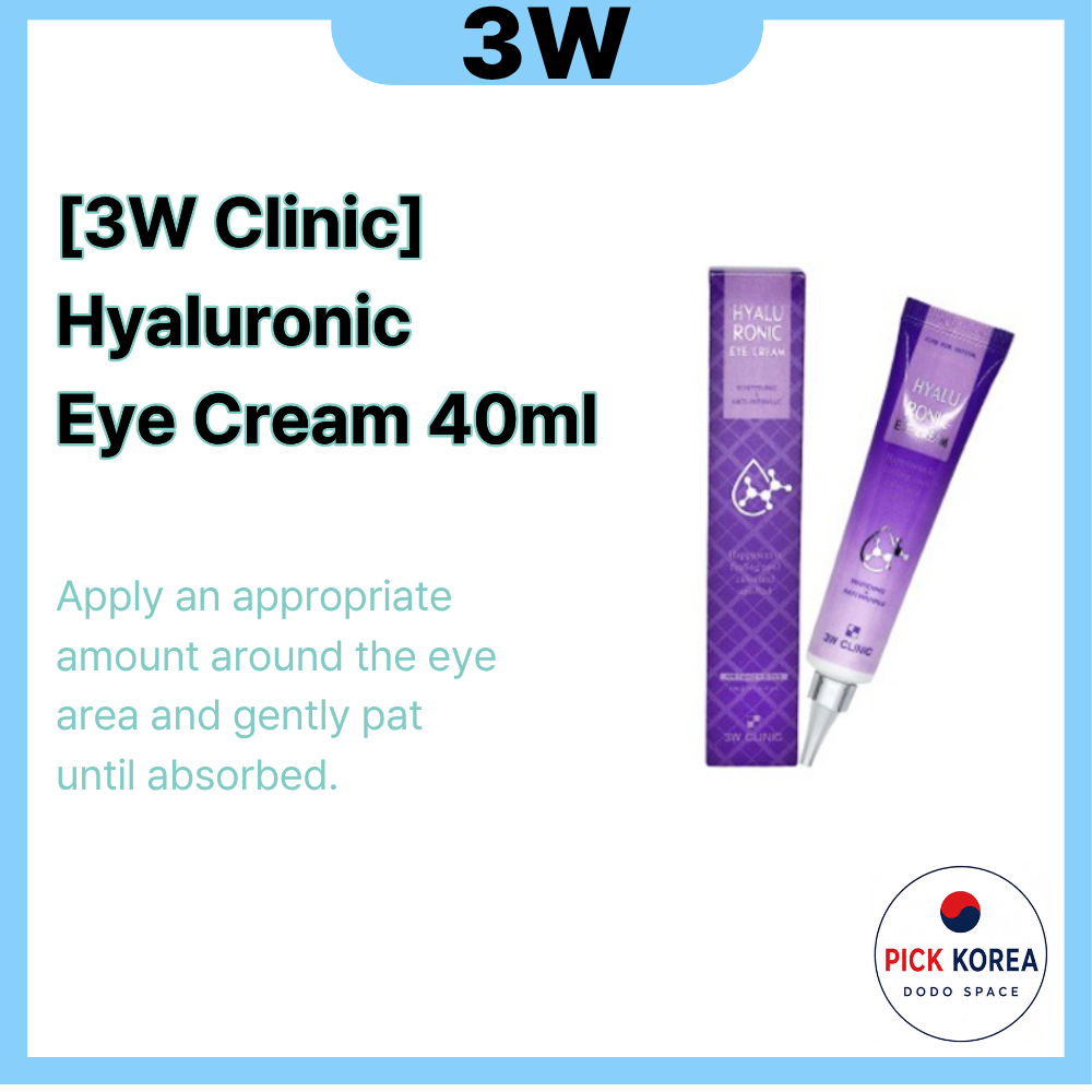 [3W Clinic] ครีมบํารุงรอบดวงตาไฮยาลูโรนิก 40ml by lemere