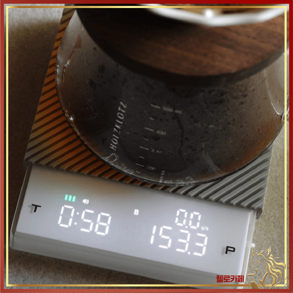 HOLZKLOTZ EPIC 2.0 Aqua Shield Digital Coffee Scale IPX7 สีดํา/ขาว