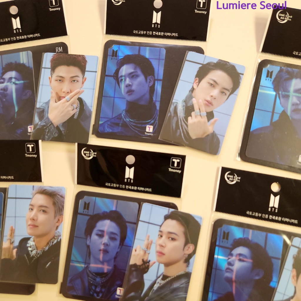 BTS Tmoney Card + ชุดโฟโต้การ์ดหลักฐาน (ตัวเลือก A~F)