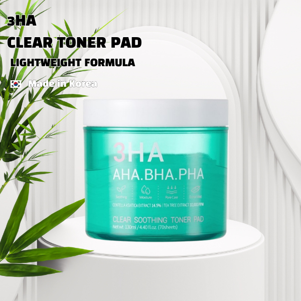 [3HA] AHA BHA PHA Soothing Toner Pad 130ml 70 แผ่น | ผลิตภัณฑ์ดูแลผิวเกาหลี | ผลิตในเกาหลี | ฮานาบิส