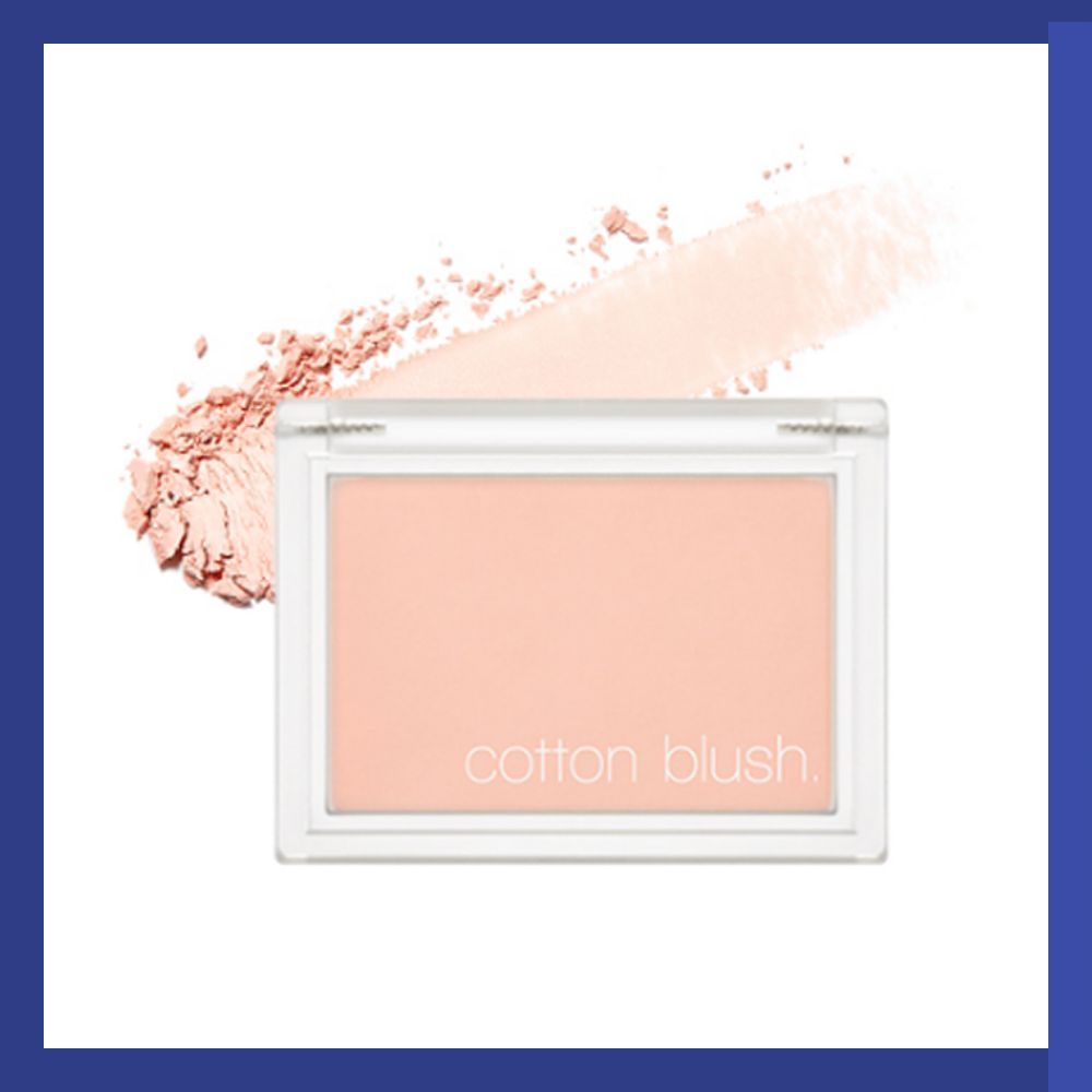 MISSHA Cotton Blush 4g รองเท้าบัลเล่ต์ Soft Pink Powder Blusher แต่งหน้าเกาหลี