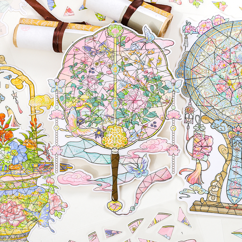 [KW] Restoration 2.0 Landscape Sticker 3D Scene Sticker สําหรับสมุดภาพ, Journaling, Stress Relief & 