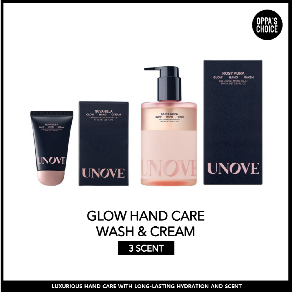 [UNOVE] GLOW HAND CARE (HAND WASH & HAND CREAM)