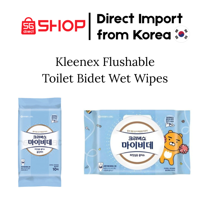 Kleenex Mybidet Flushable Toilet Wet Wipes / Ladies Wet Wipes / Sensitive Area Wipes / เกาหลี