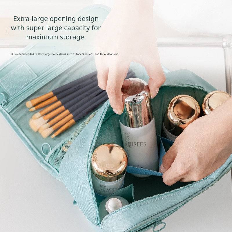 SG STOCKS กระเป๋าแต่งหน้า Organiser Travel Toiletries Bag Travel Make up Pouch กระเป๋ากันน้ํา Smart 