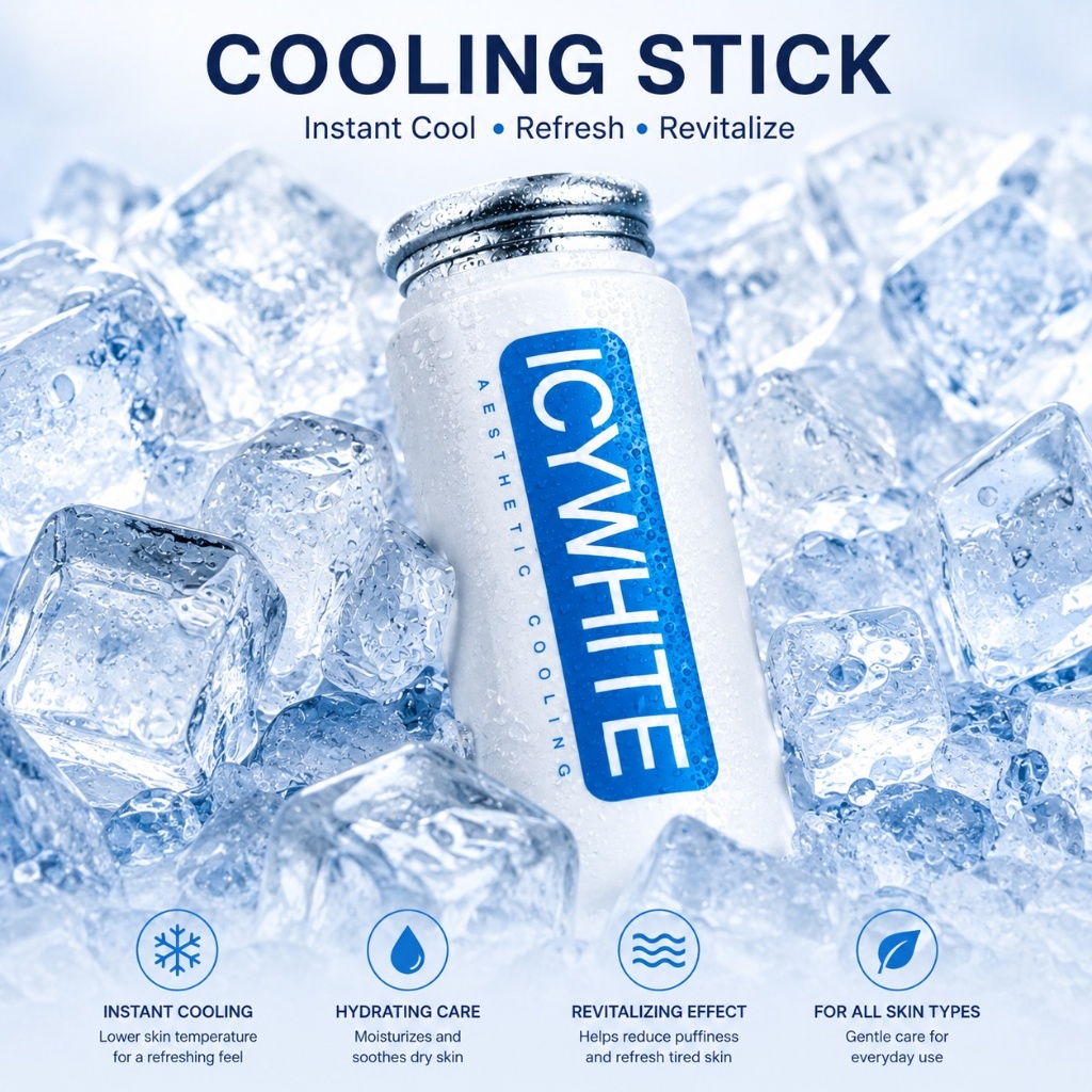 [ICYWHITE] Cooling Stick Ice Massage Cooler Home Care Skincare Massage / Skin Cooler