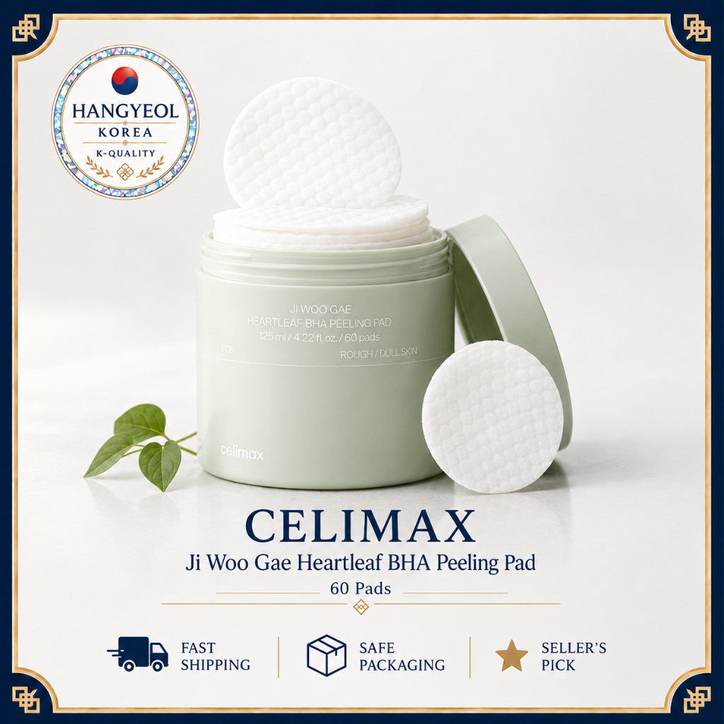 CELIMAX Ji Woo Gae Heartleaf BHA Peeling Pad 60 แผ่น ชุด