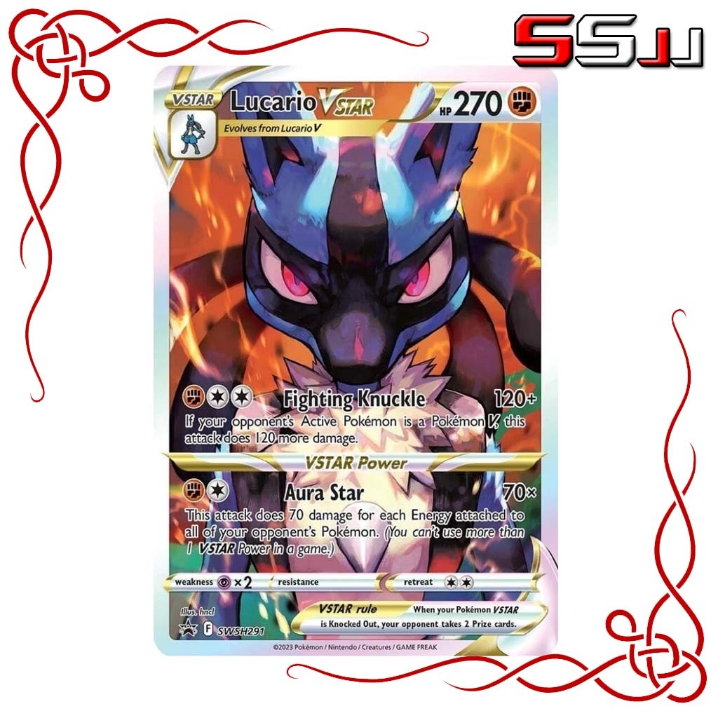 Pokemon TCG - Lucario VStar - SWSH291 (ซีลใหม่เอี่ยม)