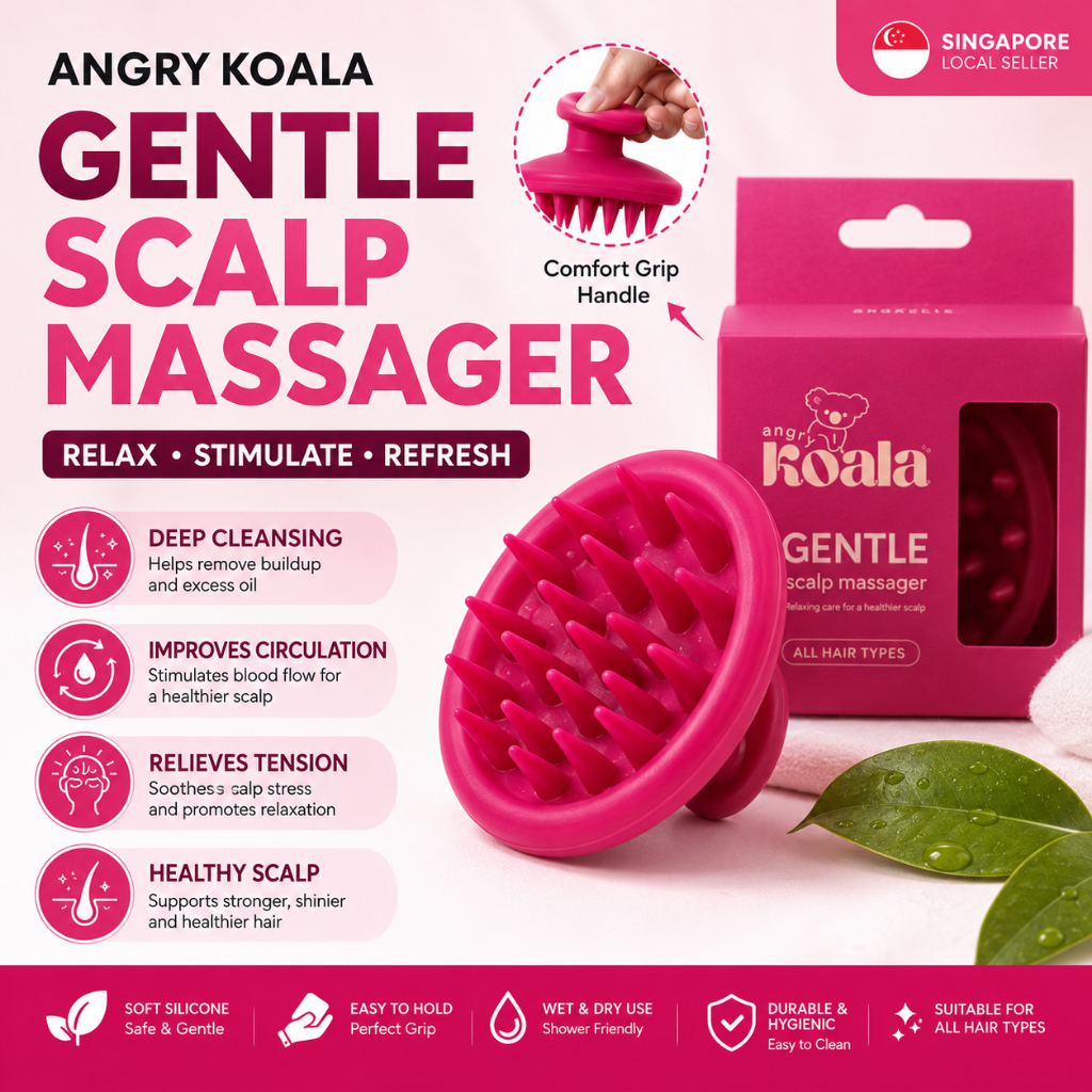 (ผู้ขาย SG) SasaCommerce Angry Koala Itchy Psoriasis Scalp Hair Massage
