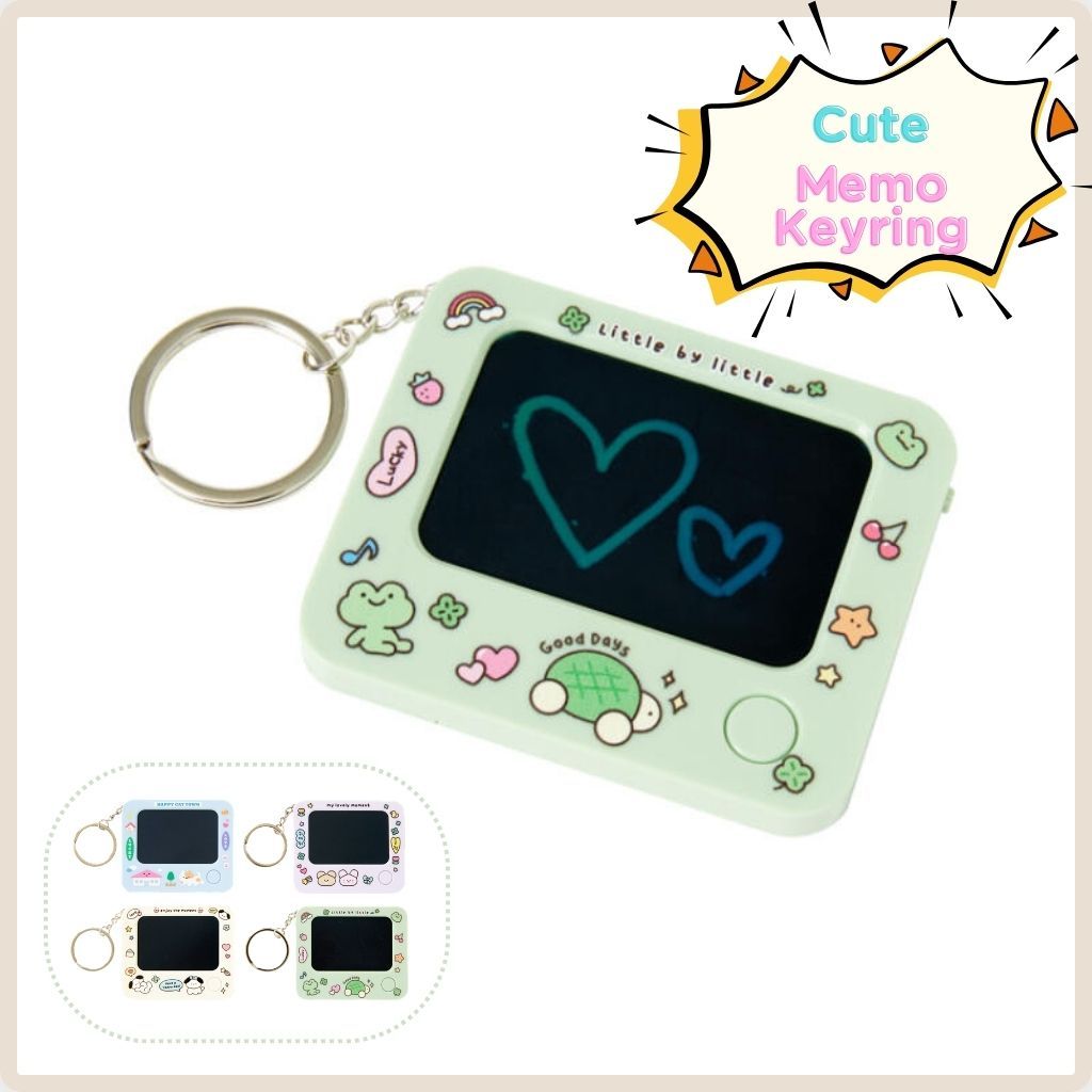 ARTBOX Mini Digital Memo Notepad พวงกุญแจน่ารักสายรุ้งกระดานวาดภาพ Fidget ของขวัญ