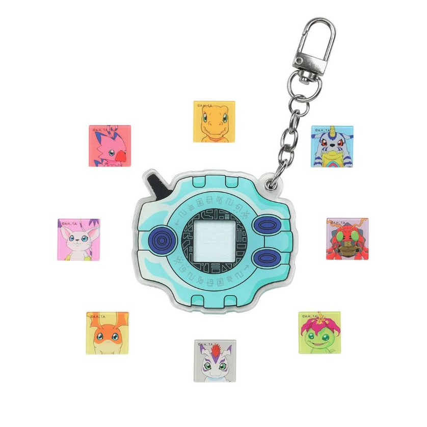 🇰🇷 ODDSTUDIO Digimon Adventure Digivice อะคริลิคพวงกุญแจ 8 ตัวอักษรอะไหล่ Korea Edition Limited Coll