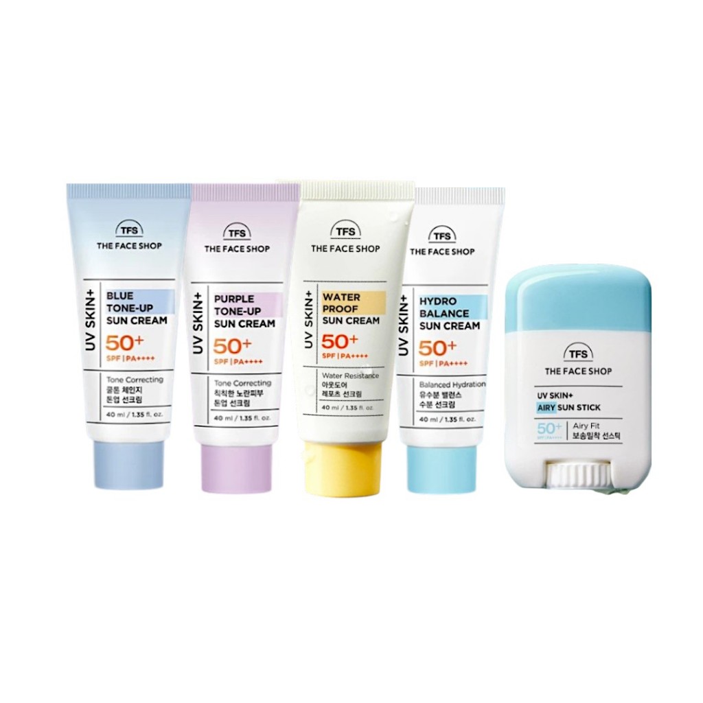 The face shop uv skin plus tone up sun cream / sun stick กันน้ํา