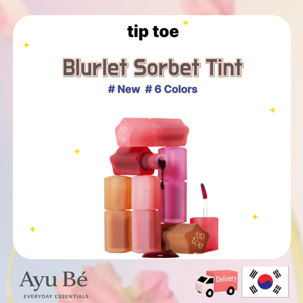 [TIP TOE] (ใหม่) tip toe Blurlet Sorbet Tint 4ml (6 สี)