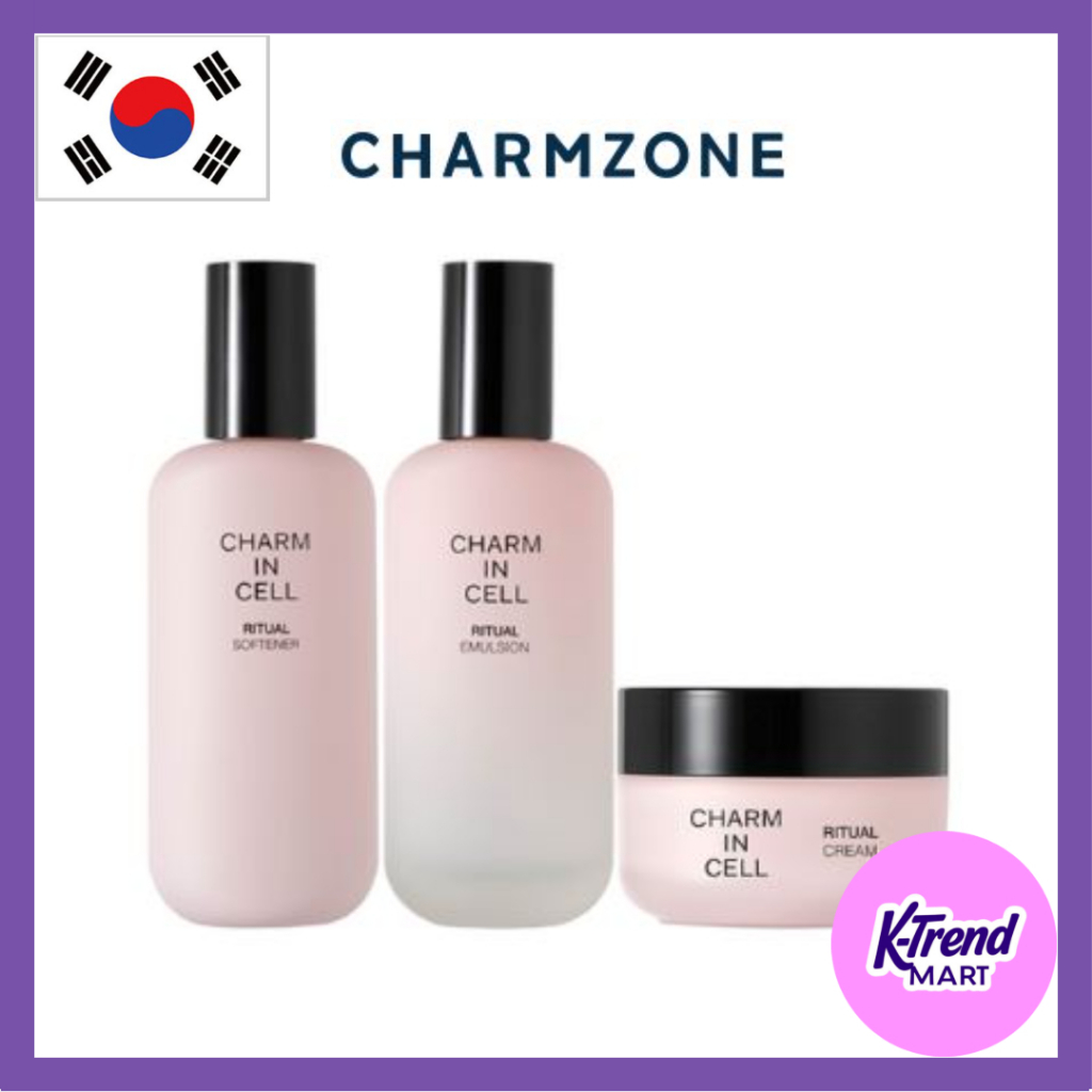 [CHARMZONE] CHARM IN CELL Ritual Softener 110ml+ อิมัลชั่น 110ml+ ครีม 50ml Set