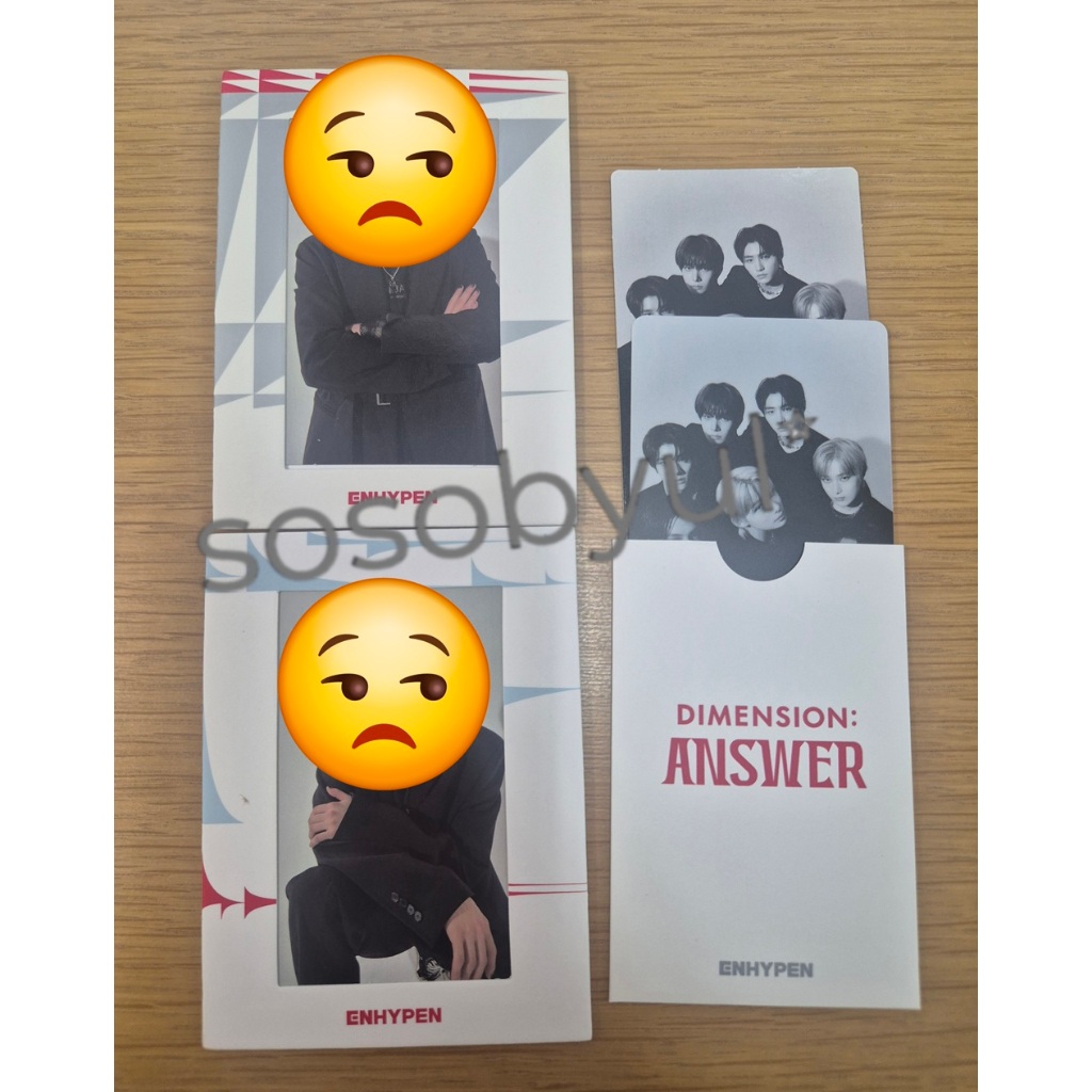ENHYPEN Dimension:Answer Photocard +กรอบรูป_สุ่ม