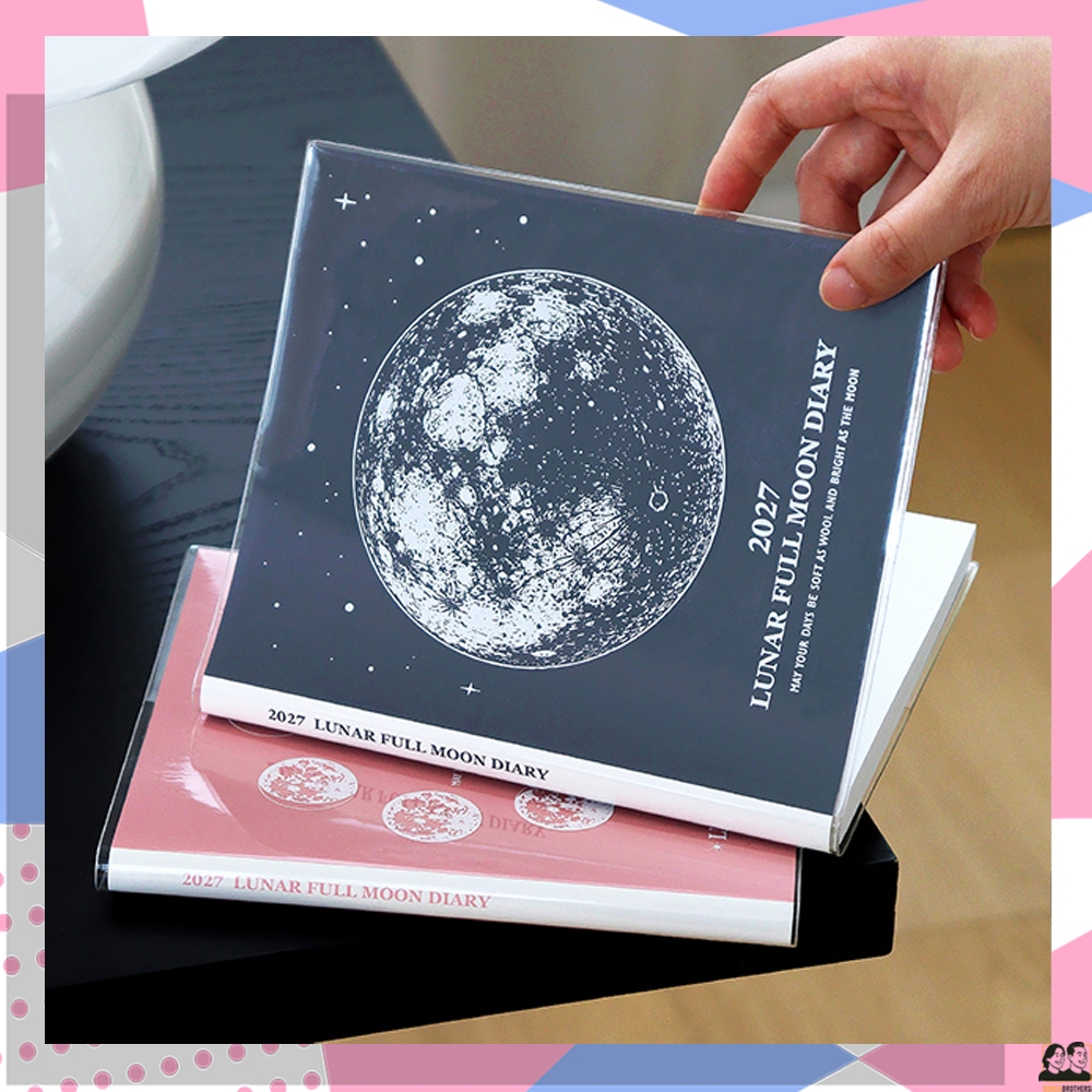 [Indigo] 2027 Lunar Full Moon Weekly Diary Planner PVC Cover 14 เดือน / Made in Korea