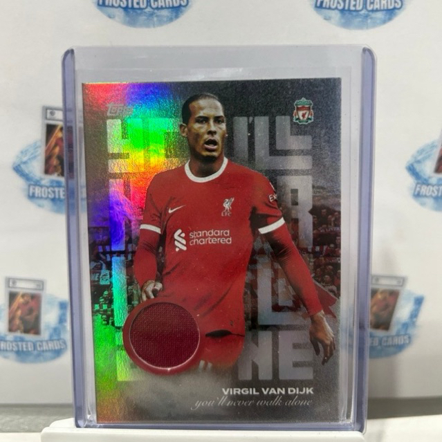 การ์ดบอลการ์ดผ้า Virgil Van Dijk Match Worn
