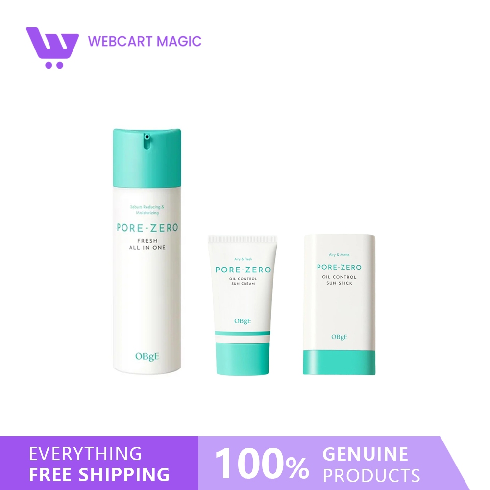 OBge Pore Zero Fresh All In One 150ml/Pore Zero Oil Control Sun Cream 50ml/ Pore-Zero Oil Control Su