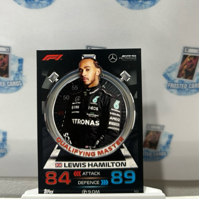 การ์ด F1 Lewis Hamilton Mercedes