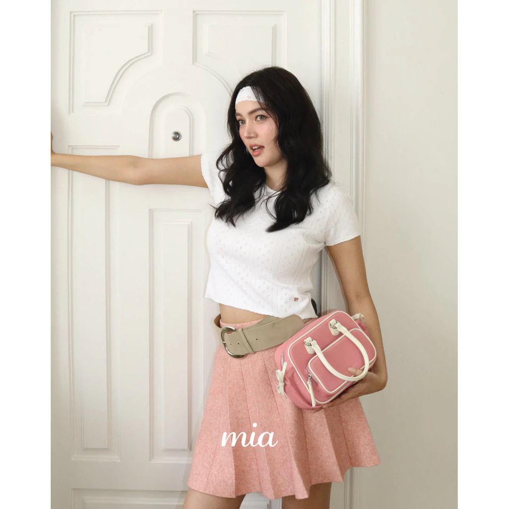 Lenebkk Mia Soft Crop Top เสื้อยืดครอป