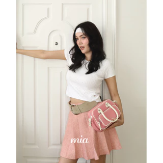 Lenebkk Mia Soft Crop Top เสื้อยืดครอป