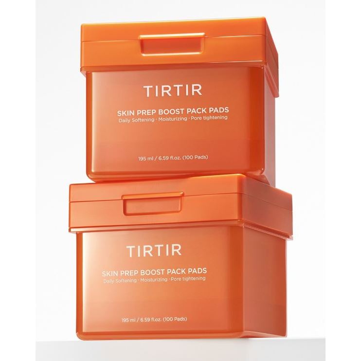 K-Beauty TIRTIR Skin Prep Boost Pack Pad / Hydrating & Exfoliating Facial Toner Pads