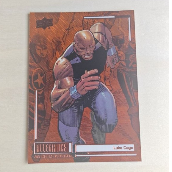 2022 Upper Deck Avengers Vs X-Men - Luke Cage Orange Powered Numbered /199