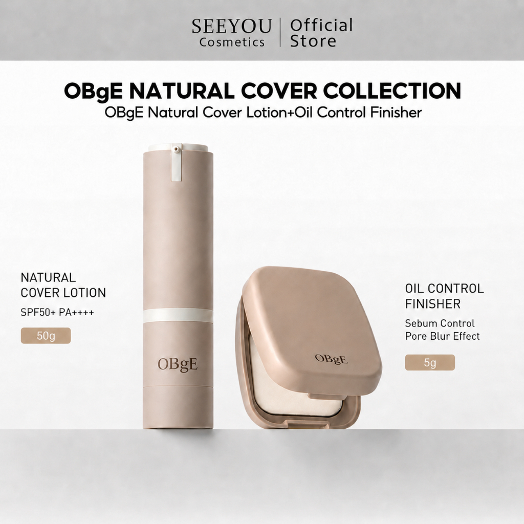 [OBgE] NATURAL COVER COLLECTION (OBgE Natural Cover Lotion+Oil Control Finisher)