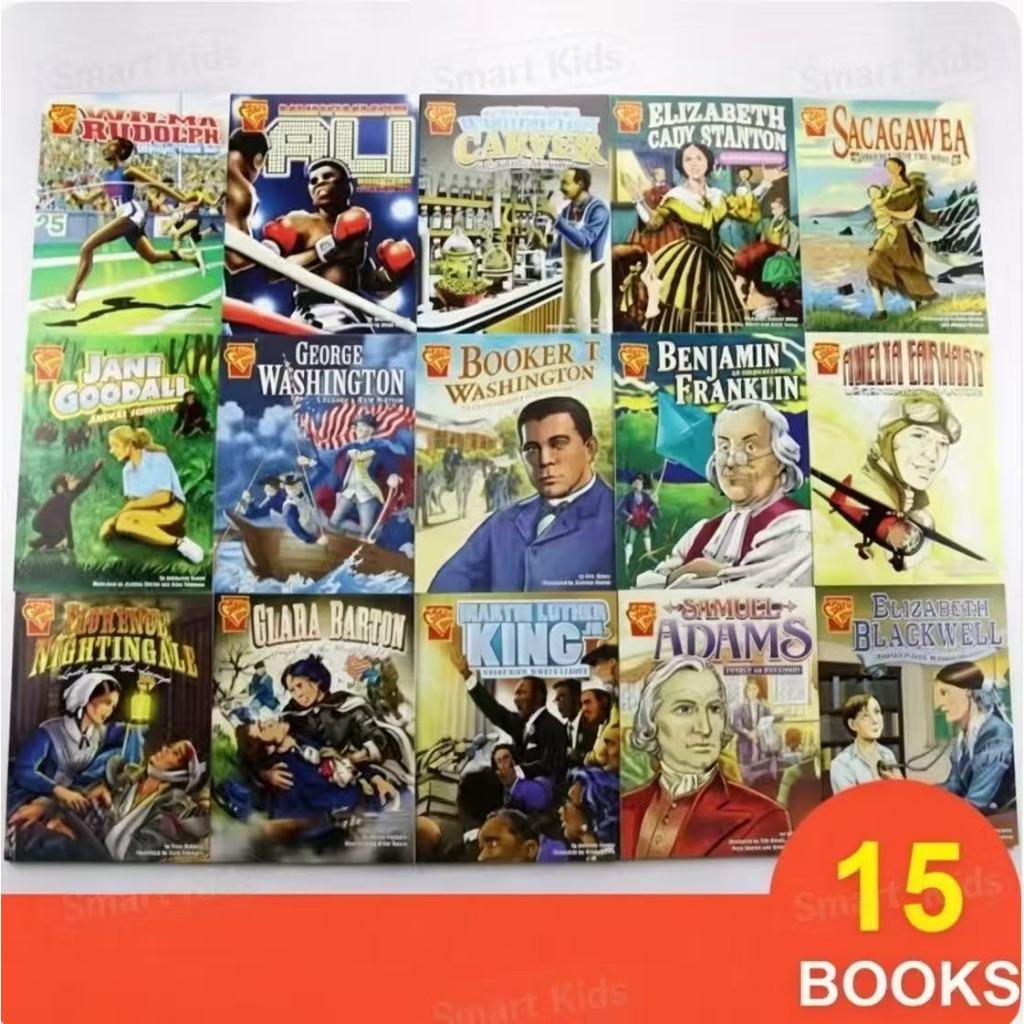 15 เล่ม Who Was/Is Series Kids English Biography Story Book Set(15books)