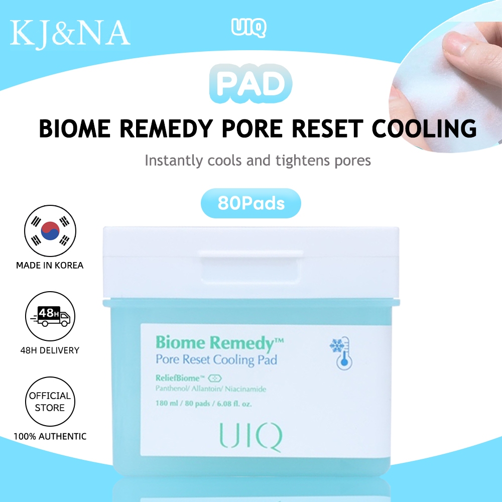 [UIQ] แผ่นทําความเย็น Biome Remedy Pore Reset (80 แผ่น)