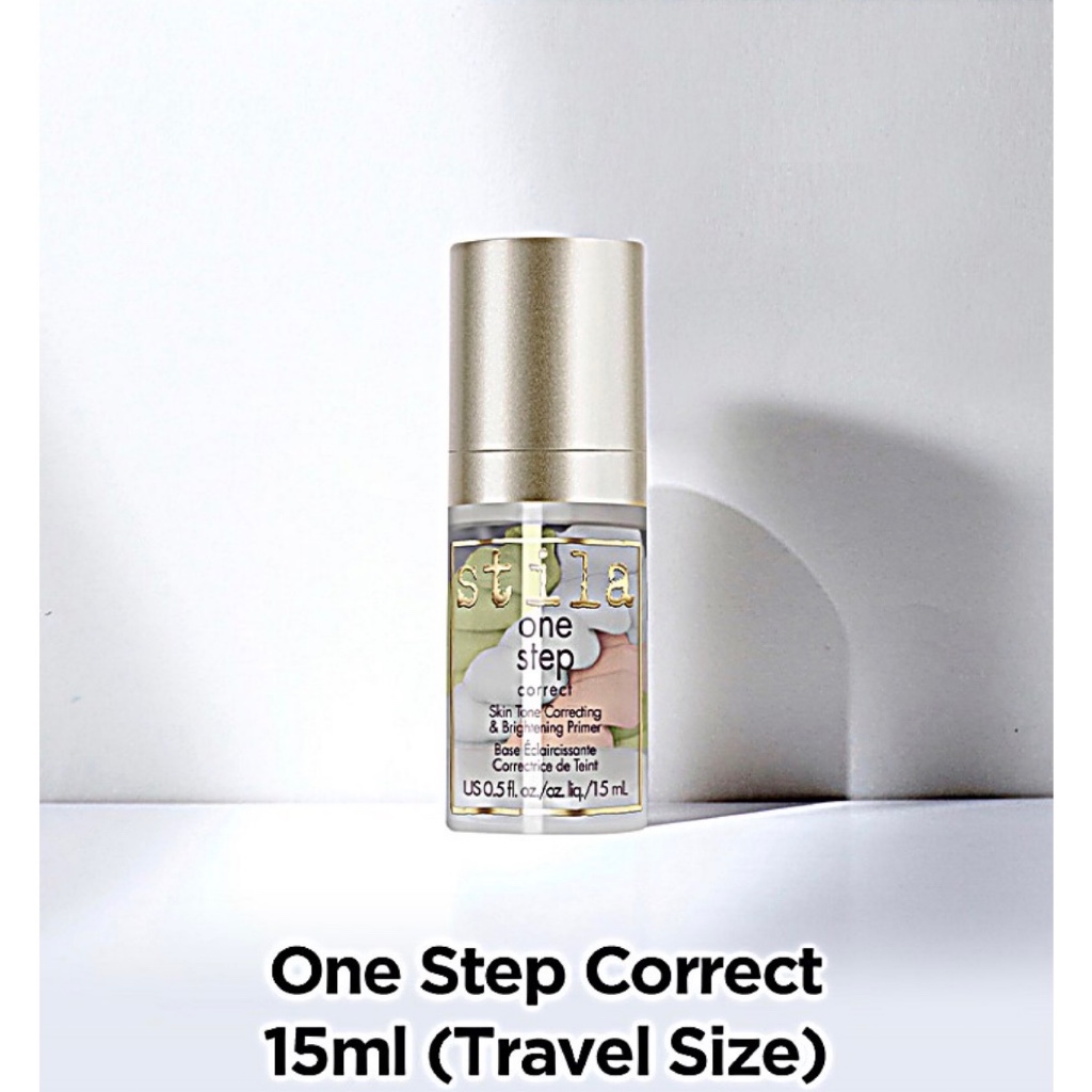 [STILA] One Step Correct Serum Primer 15ml Travel Size Tri Color Isolation Makeup Lotion ส่งจากเกาหลี