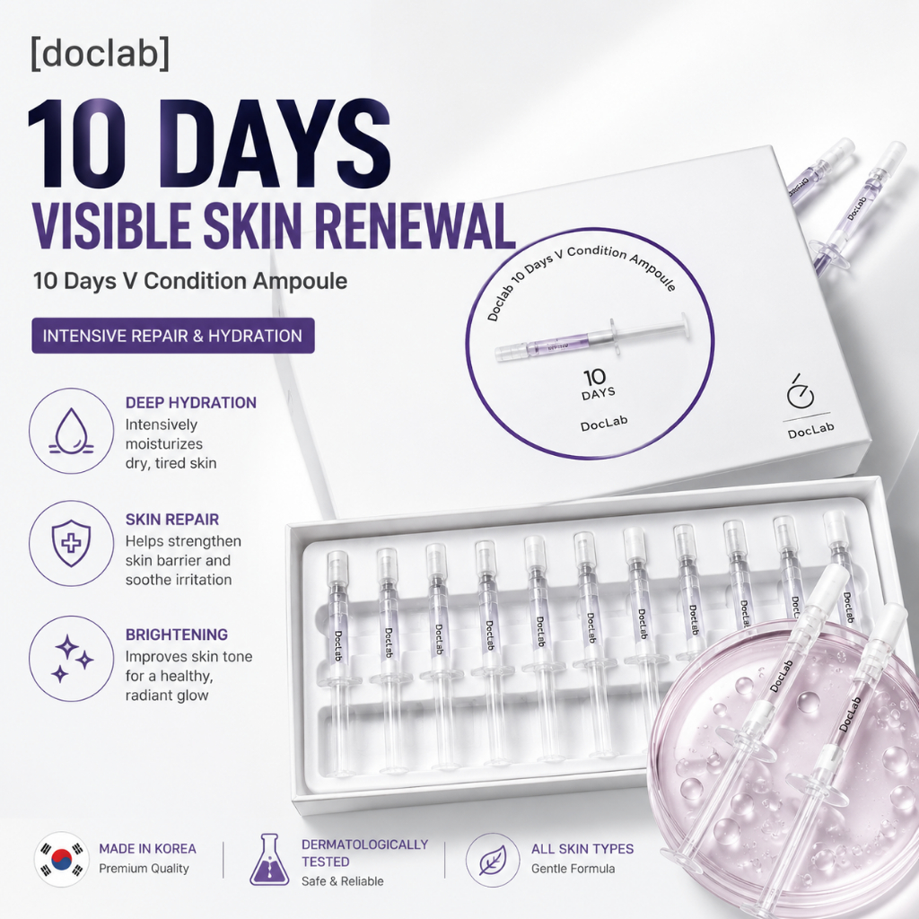 [doclab] 10 Days V Condition Ampoule, 10pcs / Korean Ampoule Set / Radiant Skin / ของแท้ 100% by shm