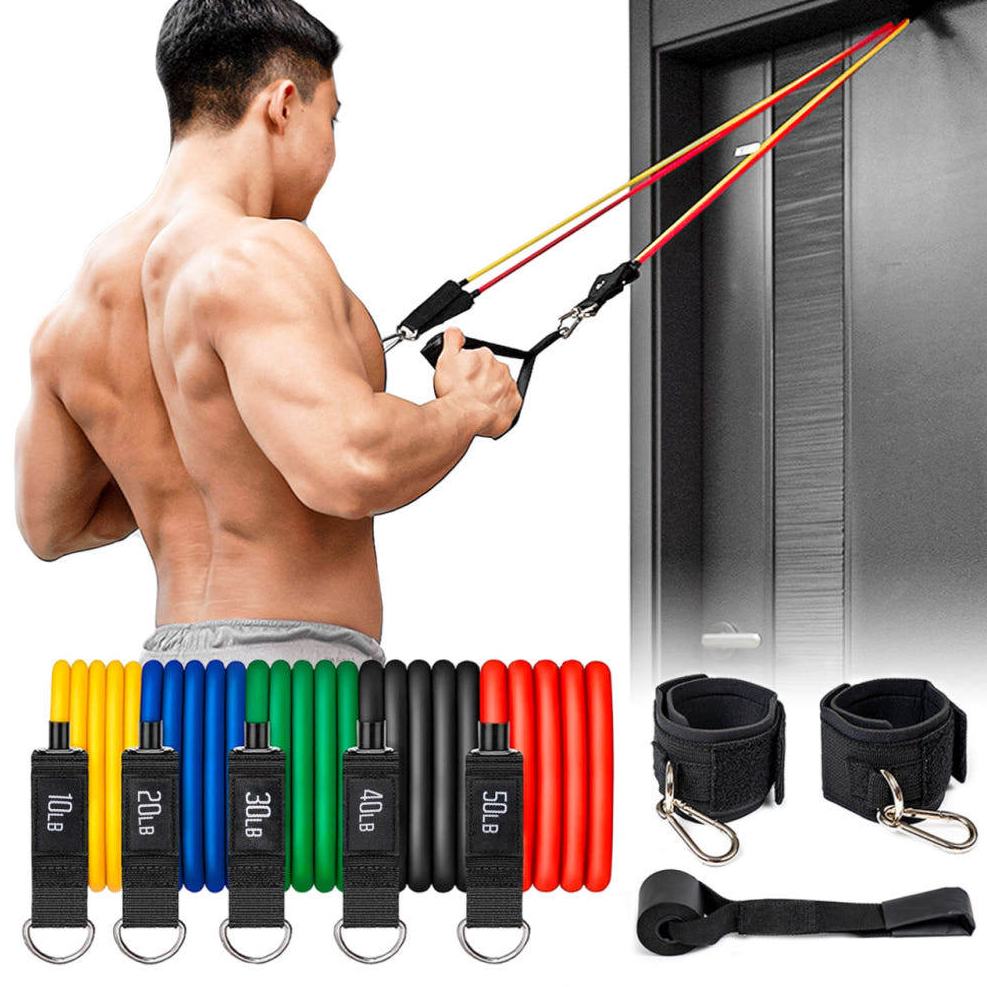 Iron Big Resistance Tube Band ครบชุด 150LBS