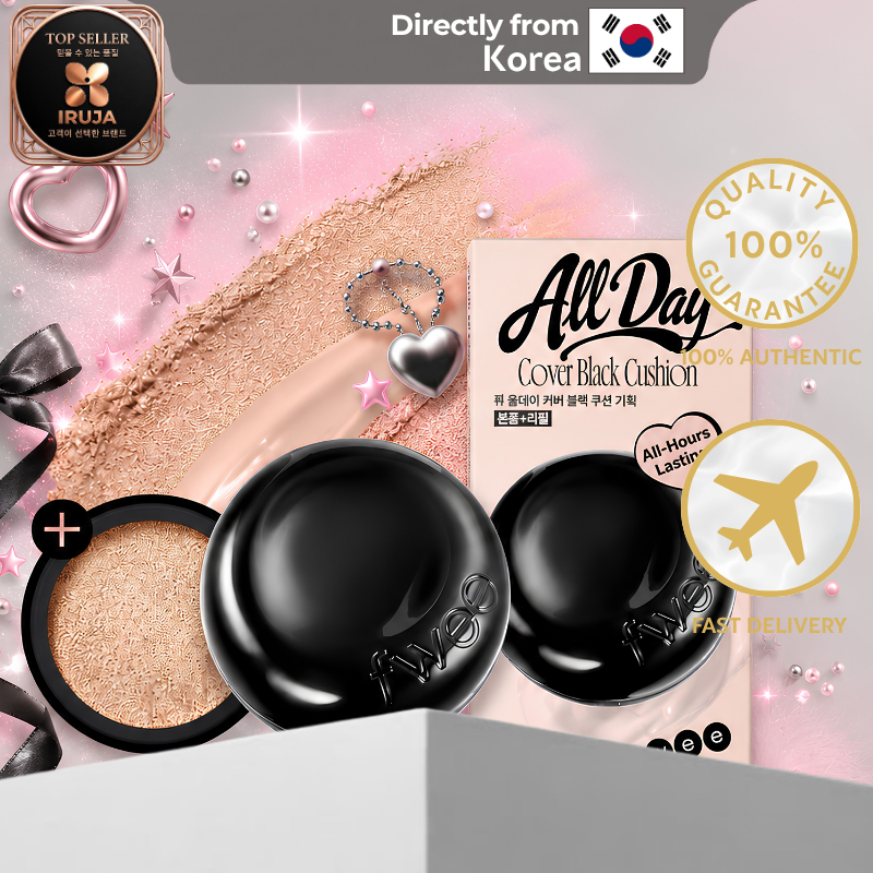 [IRUJA KOREA] FWEE All Day Cover Black Cushion Refill Set (5 เฉดสี)