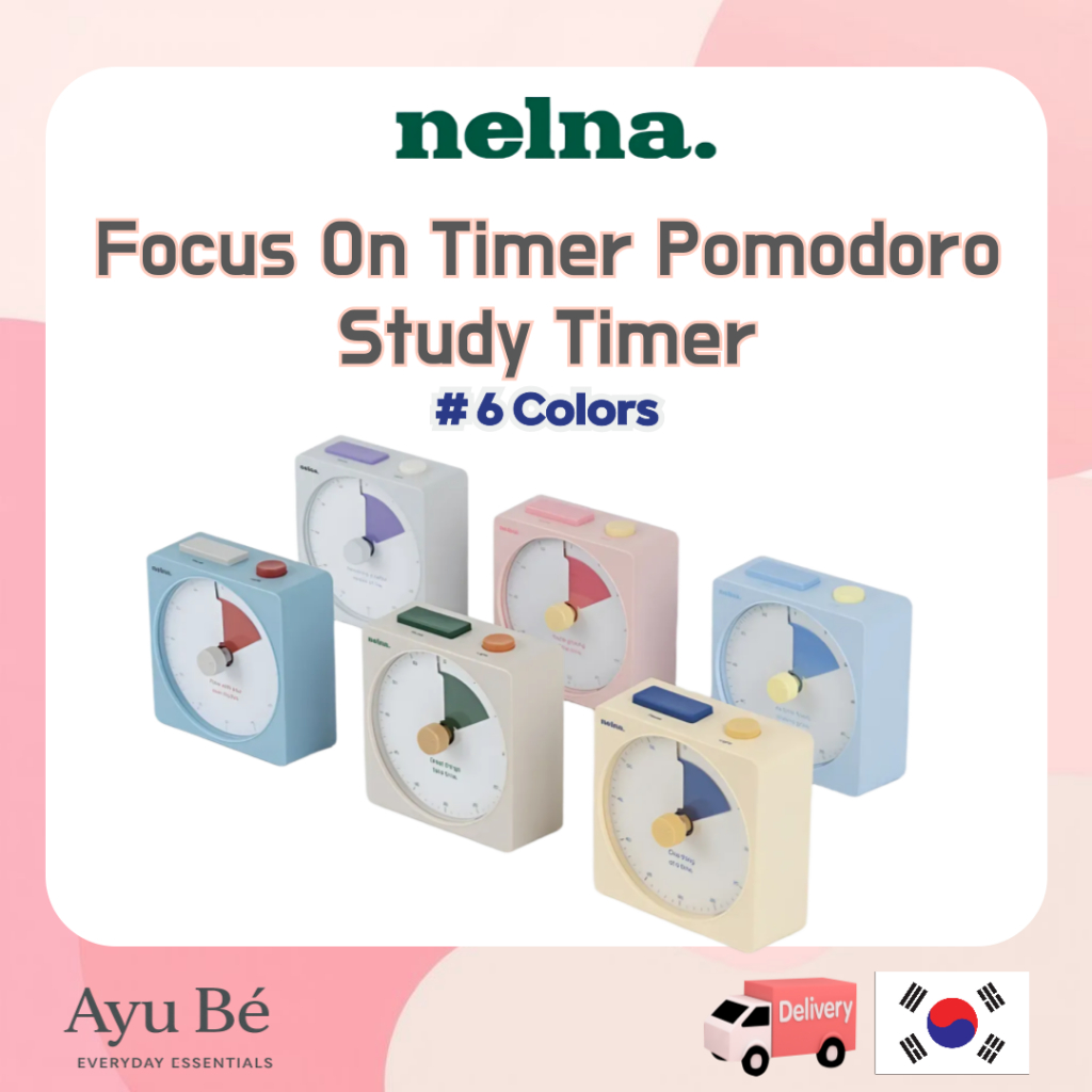 [NELNA] Focus On Timer Pomodoro Study Timer (6 สี)