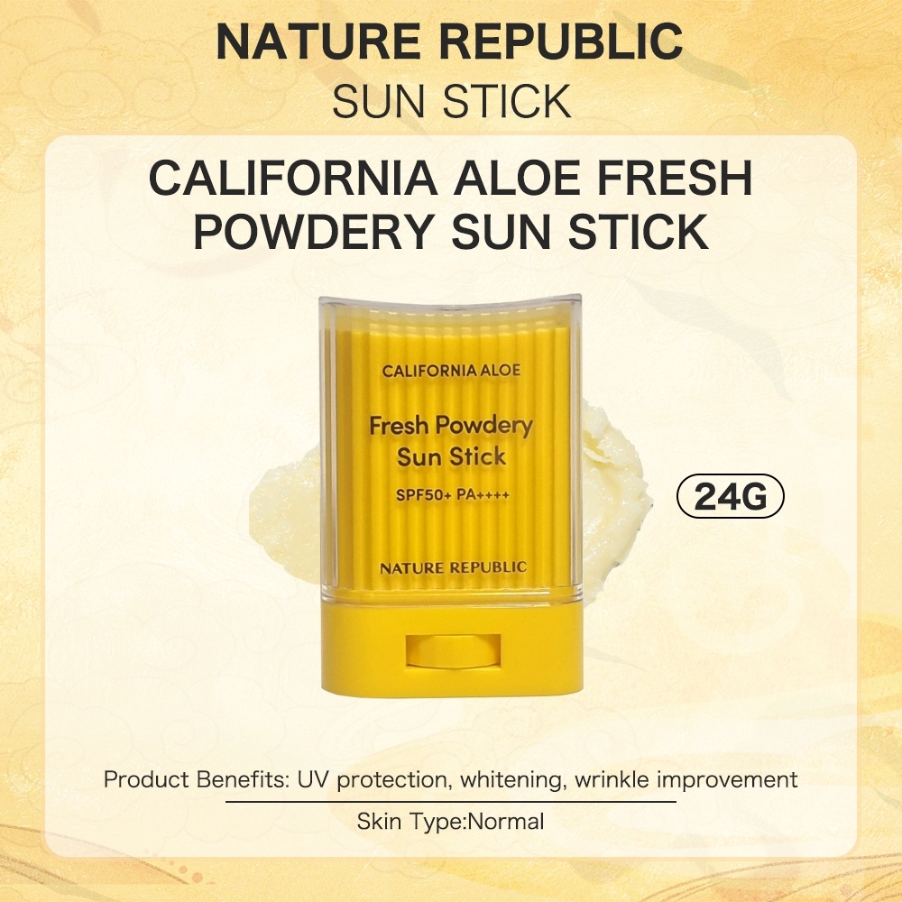 [Nature Republic] California Aloe Fresh Powdery Sun Stick 24g SPF50+ PA++++