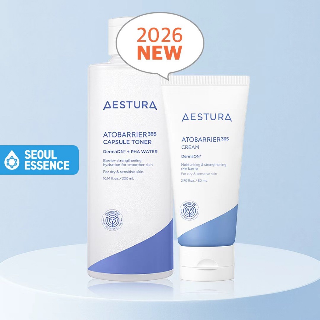 AESTURA Atobrier 365 Capsule Toner 300ml / Cream 80ml - Derma Solution, Moisture Capsule, Sensitive Skin