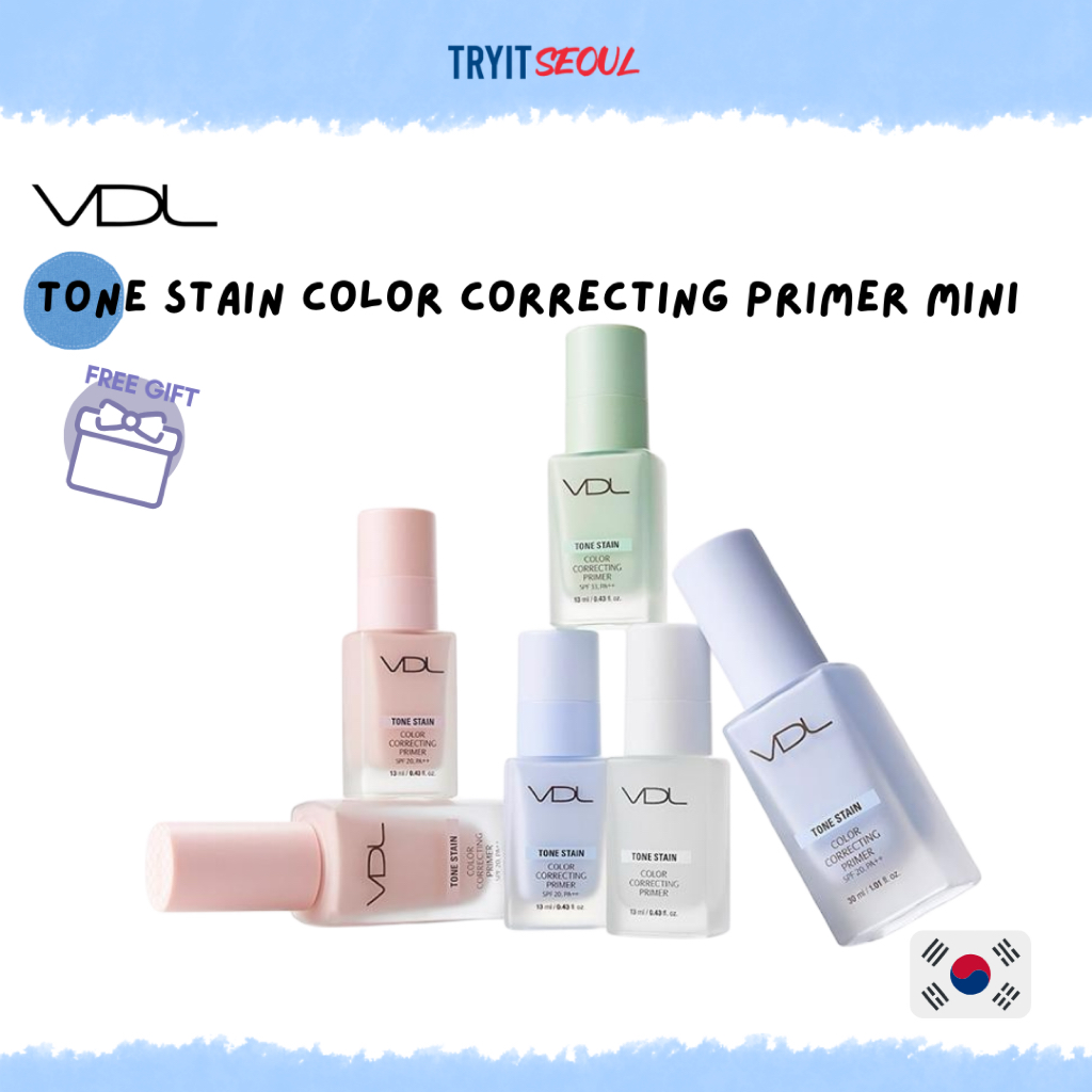[VDL] Tone Stain Color Correcting Primer Mini 13ml [MINI SIZE] 4 สี / ไพรเมอร์ ปรับสีผิว ไซส์มินิ ส่