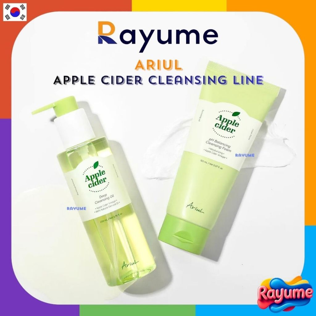 Ariul Apple Cider Cleansing Line 5 ประเภท ( pH Balancing Cleansing Foam / All Kill Cleansing Bubble 