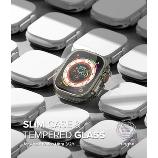 Ringke Slim Combo สําหรับ Apple Watch Ultra 3/2/1 เคสกันรอยขีดข่วนน้ําหนักเบาพร้อมตัวป้องกันหน้าจอ