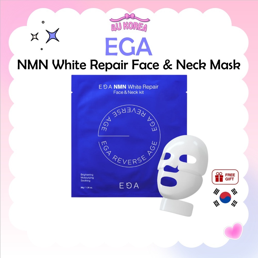EGA NMN White Repair Face & Neck Mask – 4P / K-BEAUTY