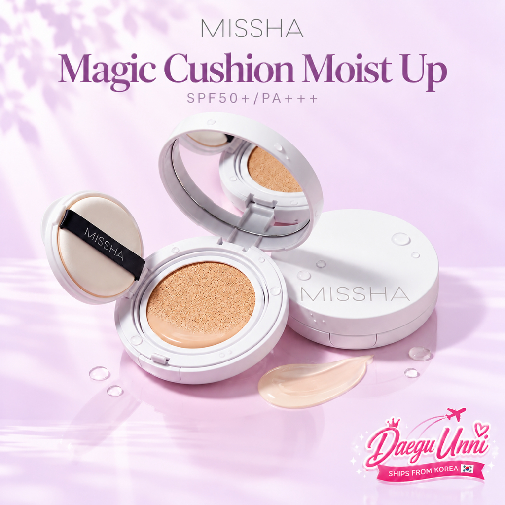 [MISSHA] Magic Cushion Moist Up SPF50+ PA+++ 15g Moisturizing Glow Cushion Foundation